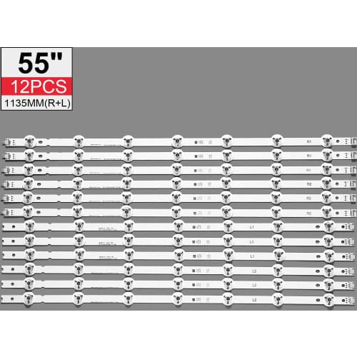 New 12 PCS/set LED Backlight strip for LG 55LB7200 55LB7000V 55LB730V 55LB670V 55LB671V 55LB673V 55LB675V 55LB677V 55LB679V