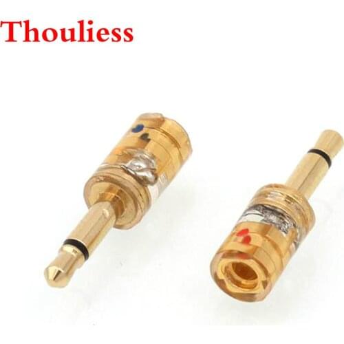 Thouliess Pair MMCX/.78mm Female to 2.5mm Male Converter Adapter for HE1000 HE560 HE400i Oppo PM-1 PM-2 NightHawk Headphone