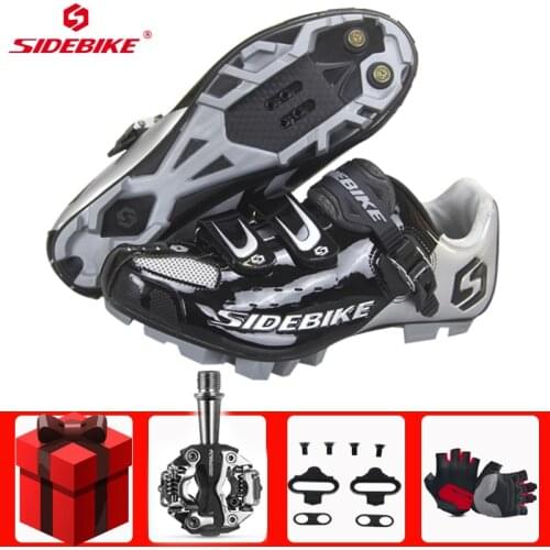 SIDEBIKE Cycling Shoes Sapatilha Ciclismo Mtb Mountain Bike Black Men Sneakers Women Pedals Self-locking Athletic Bike Shoes