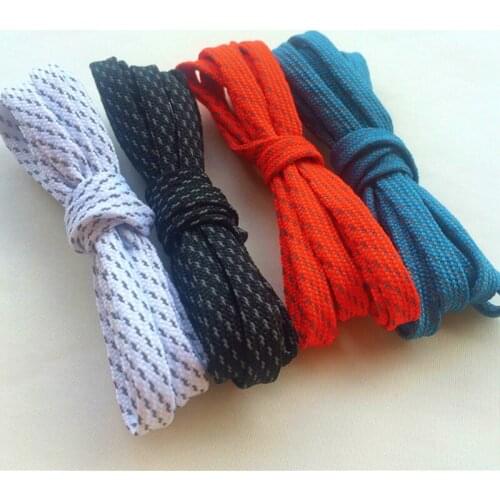 Weiou 7MM 3M-Reflective Flat Laces Night Running Strings Eye-Catching Neon Sneakers Shoelaces Cheaper Selling 30 Pairs In Bulk