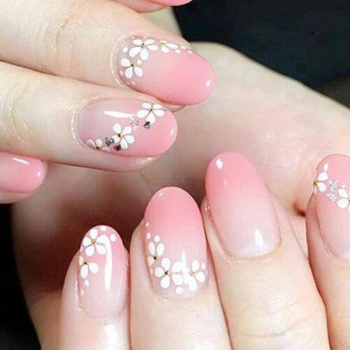 1 Set Ultra Thin Plastic Flower Stickers Aesthetic Nail Art Accessories Decoration Manicure Decal