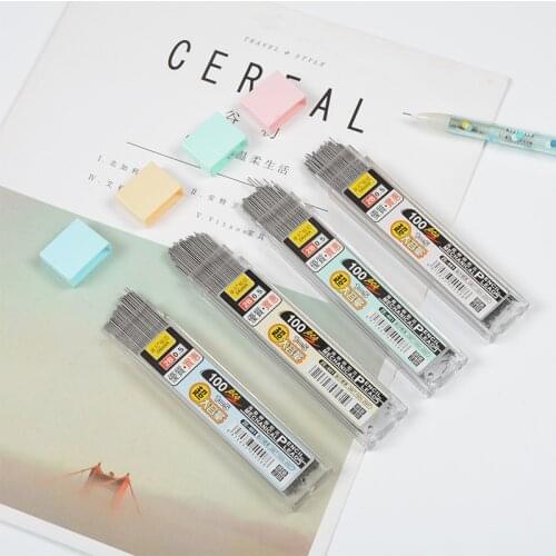 100Pcs/Box Graphite Lead 2B Mechanical Pencil Refill Plastic Automatic replace Pencil Lead 0.5,0.7 Promotion