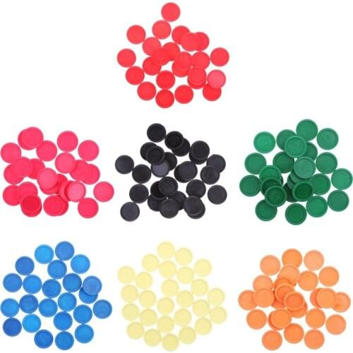 168pcs Plastic Poker Chips Bingo Markers Cards for Educational Counting Toys Classroom Carnival Casino Party Board Games