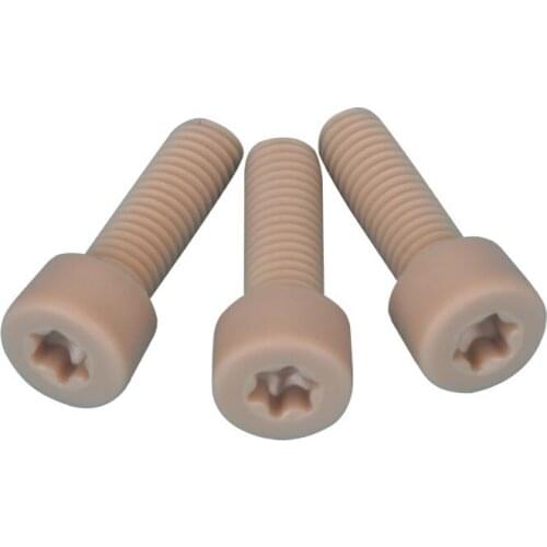 2pcs M5 PEEK Torx cylindrical head screw T&TX cup high temperature corrosion resistance high strength bolt 6mm-30mm length