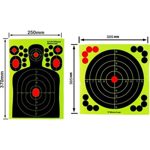 20/50sticks per pack Splash flower target14.5 X 9.5/12X129.5 inch adhesive Reactivity Shoot Target Aim for Gun/Rifle/Pistol Bind