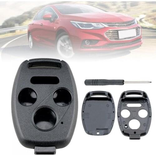 3+1 Buttons Car Auto Remote Key Shell Case with Screwdriver Fit for Honda Accord Civic Ex