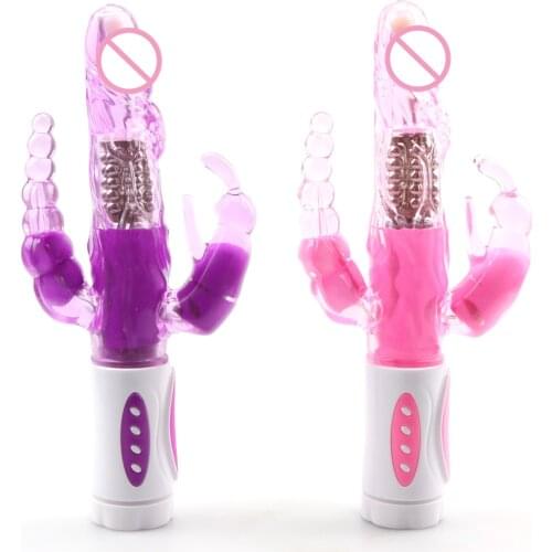 3 IN 1 Spin Vibrator 12 Mode Vibrating Dildo Anal Vagina Clitoris Vibrators Erotic Goods Products Sex Toys for Women Sex Shop