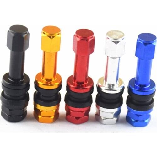 4 Pcs Bolt-in Auto Car Tubeless Wheel Tire Tyre Valve Stems Dust Caps For TR48E