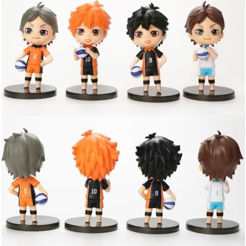 9cm 4pcs/set Haikyuu!! Haikyuu Kenma Kozume Tobio Kageyama Shoyo Hinata Kei Tsukishima action figure toys gift