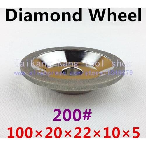 Diamond grinding wheel. Bowl shape diamond wheel. Plating diamond wheel. 100*20*22*10*5