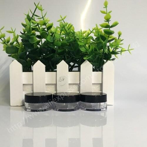 Free Shipping 10pcs10 g Clear Plastic Jar Promotion Cream Glitters Sample Packaging bottle Wholesale