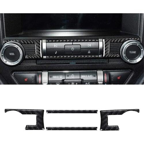 Dashboard Center Console Air Multi-Media CD GPS Control Panel Trim Cover for Ford Mustang 2015 2016 2017 2018 2019 2020