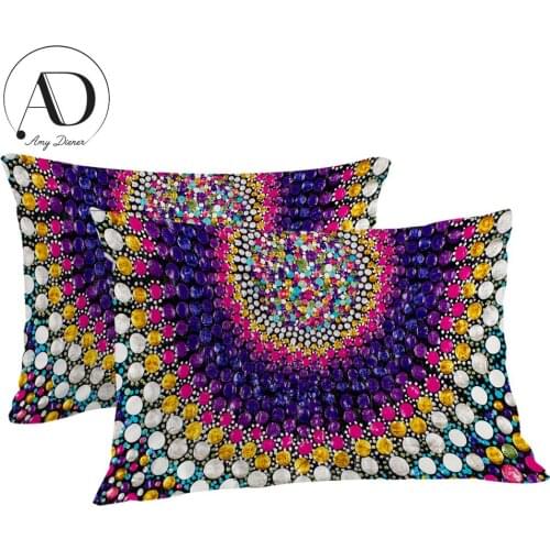 Candy by Amy Diener Pillowcase Colorful Sleeping Pillow Case Dots Art Bedding Abstract Pillowcase Cover 2pcs Purple Kussensloop