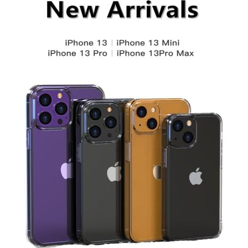 For iPhone 13 13mini 13Pro MAX Case Shockproof Cover Tempered Glass Phone Case Hard Back Cover Anti-fall Protective Capa