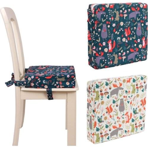 Children Increaseds Chair Pad Kids Baby Student Increased Dining Cushion Chair Seat Cushions Adjustable Removable for Baby Care