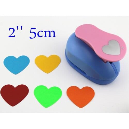 Heart Shaped 2'' craft punch paper cutter scrapbook child craft tool hole punches Embosser kid S2935-7 puncher