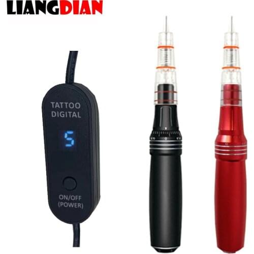 Electric Auto Rotary MTS Derma Therapy Makeup Tattoo Pen Machine Digital Controller For Eyebrow Lip Line Permanent Makeup