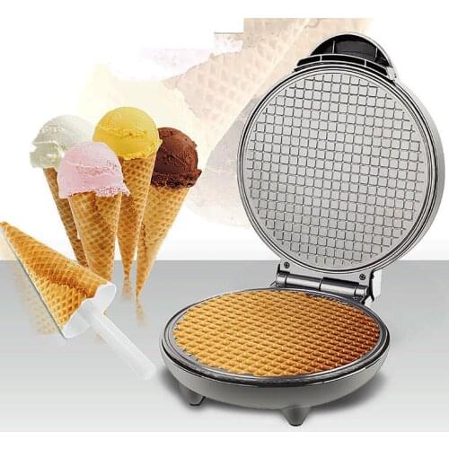 Ice Cream Reel Maker DIY Egg Roll Waffle Sandwich Baking Pan Double Side Heat Deep Grill for Breakfast