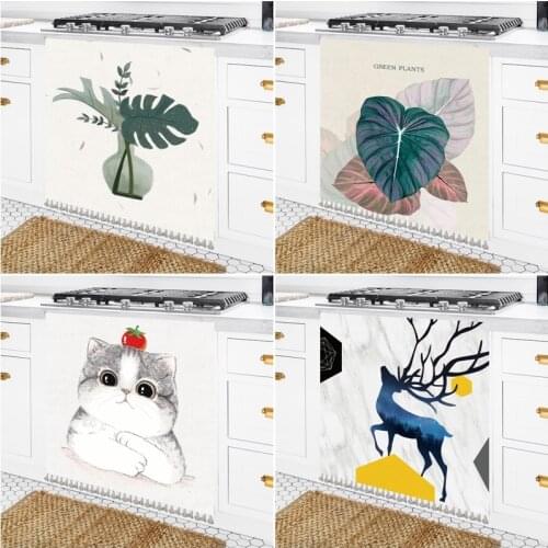 Kitchen Short Curtain Nordic Cabinet Dust Cover Wardrobe Partition Curtains for Bedroom Cafe Decorative Half Drapes Cortinas