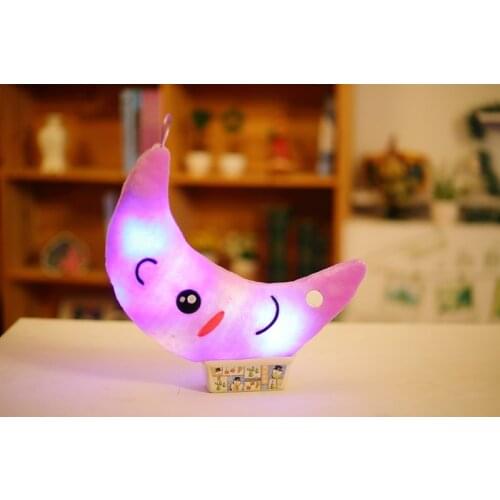 Fashion Design LED Light-up Luminous Moon Glow Light Pillow For Party