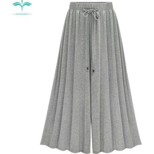 OUMOWEI Women's Wide Trousers