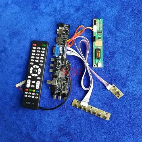 1440*900 KIT LVDS 30-Pin 1-CCFL LCD screen drive board Fit B154PW01/B154PW02/LP154WP1 DVB Digital Signal HDMI-compatible VGA USB