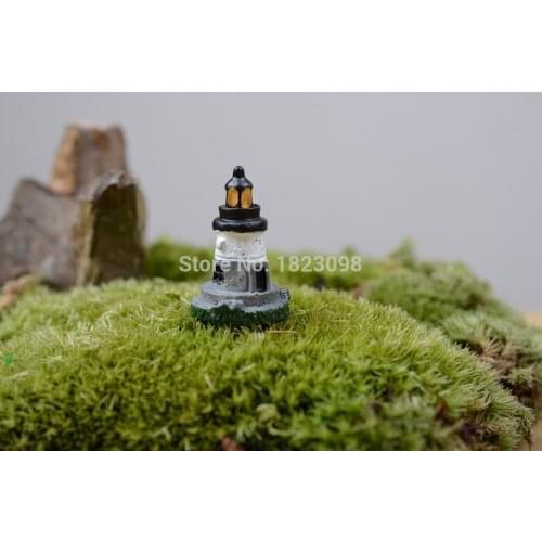 Sale 1 Pcs/lot Mini Tower Resin Pyramid 3cm Fairy Garden Decor Crafts Home Decor DIY Miniature Pyramid Fairy Garden Supplies