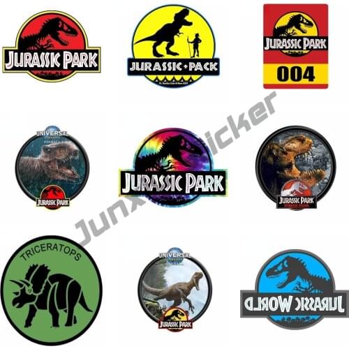 Jurassic Park Door Vinyl Decal Funny Dinosaur Car Stickers Windshield Bumper Windows JDM Vinyl Car Wrap KK13cm X 10cm