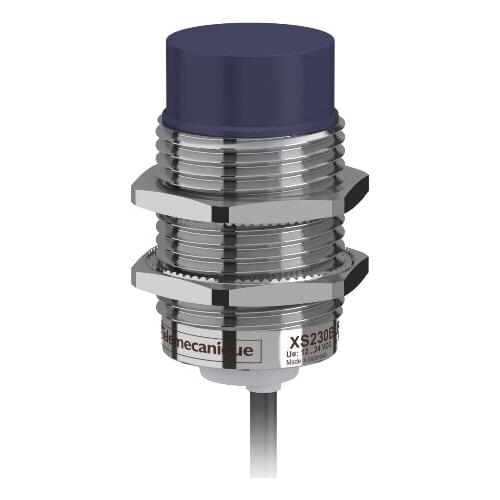 XS230BLNAL2 Inductive sensor XS2 M30 - L57mm - brass - Sn15mm - 12..24VDC - cable 2m