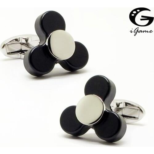 IGame Finger Spinner Cuff Links Functional Rotatable Diversity of Mechanic Bearing Design Free Shipping