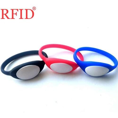 ID 125khz EM4100 TK4100 Read Only Waterproof Silica Wristband Bracelet RFID EM Token Tag Access Control Card Fast Shipping 1pcs