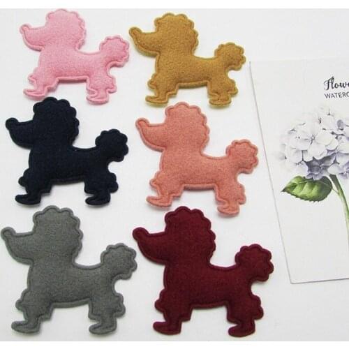 10pcs Dog Ball Padded Appliques For clothes DIY Baby hair Clip headwear Decor Ornament Accessories
