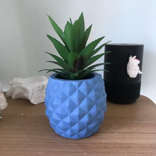 Decorating 3D Pineapple Concrete Molds for Flower Pot Making Plaster Cement Planter Mould Big Clay Molds