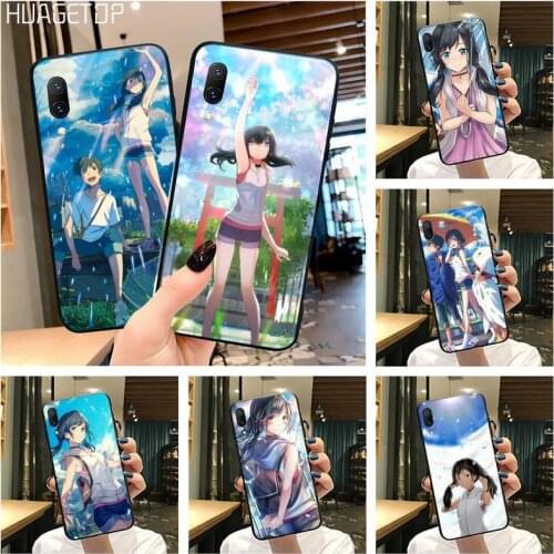 HUAGETOP Weathering With You Anime Luxury Phone Case For Vivo Y91c Y17 Y51 Y67 Y55 Y7s Y81S Y19 V17 vivos5