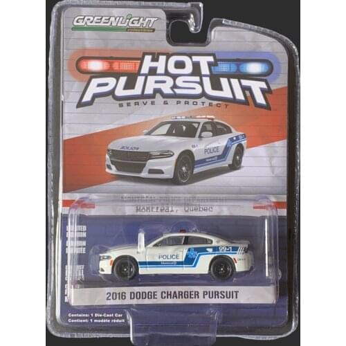 GREENLIGHT cars 1:64 2016 DODGE CHARGER PURSUIT Collection Metal Die-cast Simulation Model Cars Toys