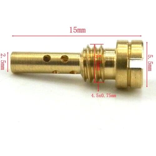 Motorcycle Carburetor Slow Pilot Jet 4.5mm X 0.75mm Available Size 30-80 for Keihin CV CVK FCE CARB N424-25 Injector Nozzle