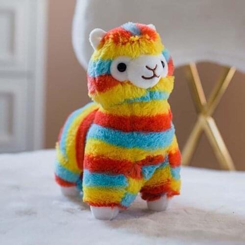 Colorful Alpaca Plush Doll Baby Cute Animal Doll Soft Cotton stuffed doll Home Soft Toys Sleeping Mate Stuffed Plush Toys