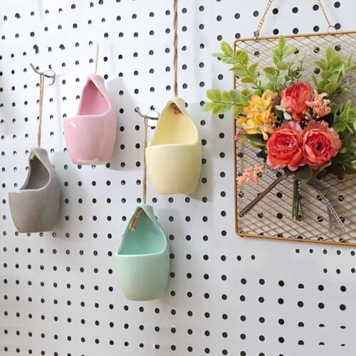 Creative Miniature Model Decor Succulent FlowerPot Creative Home Gardening Plants Potted Ceramic Flowerpots Ornament Flower Vase