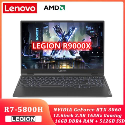 Lenovo LEGION e-sports R9000X 2021 15.6inch gaming laptop R7-5800H Windows 10 16GB 512G/1TB SSD GeForce RTX 3060 backlit metal