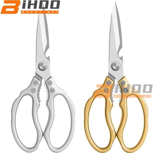 Multifunctional Kitchen Scissor Stainless Steel Heavy Duty Scissors for Cutting Chicken Poultry Fish Vegetable Scissors Purpose