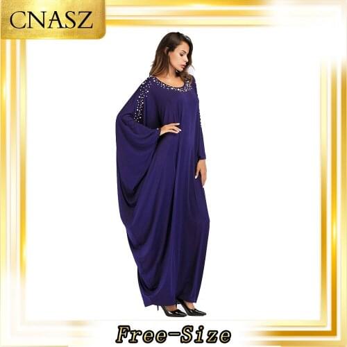 Muslim Dress Women Gown Fashion Simple Moroccan Kaftan Abaya Turkish Loose Fashion Musulman Femme Robe Dress