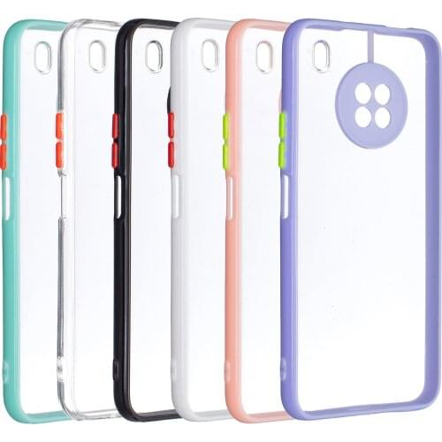 Soft Bumper Hard Back Clear Shockproof Phone Case for Huawei Y9A/ Enjoy20Plus Transparent Phone Shell Cover