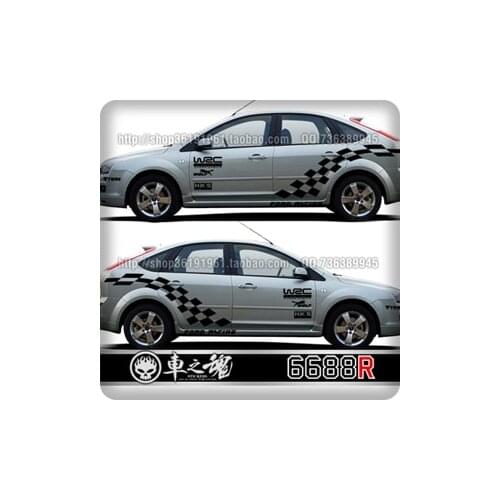 For Ford Focus 2009-2013 car stickers body decoration modified classic Focus car racing car sticker film
