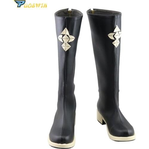 Anime Fire Emblem ThreeHouses Linhardt Einhardt Cosplay Boots Shoes
