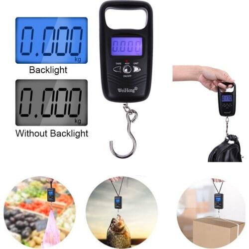 Portable Digital Scale 40/45/50kg 10/100g Mini Scale Digital Fishing Luggage Travel Electronic Scale Weighting Weighing Tools