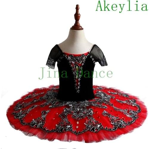Don Quixote Ballet Tutu Costume black Red Professional Ballet Tutus Girl Tutu Ballet Professional Ballerina Pancake Classical