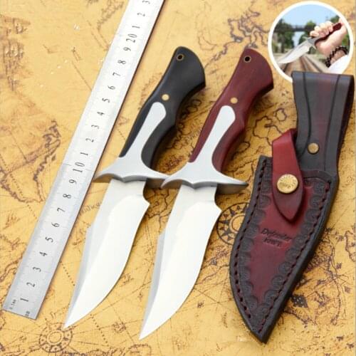 Straight knife D2 Blade G10 Handle CNC 60HRC Fixed Blade Outdoor EDC Multi tool camping hunting Survival self defense knives