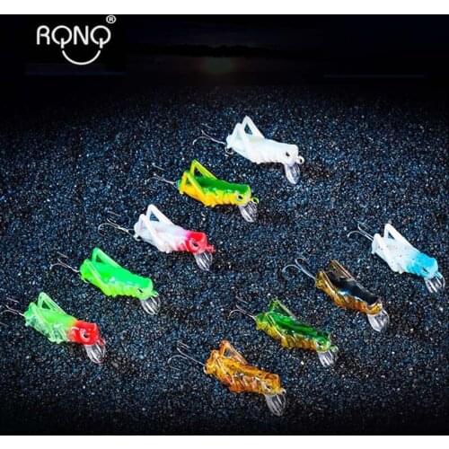 RQNQ 1 Pces Grasshopper insect Fishing Lures 4.5cm 3g Fly Fishing Wobbler Lure hard bait Lifelike Bass Jerkbaits Swimbait Pesca