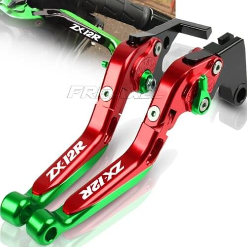 ZX-12R For Kawasaki ZX12R 2000 2001 2002 2003 2004 2005 Motorcycle Adjustable Folding Extendable Brake Clutch Levers ZX 12R