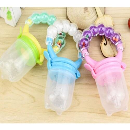 Fruits and vegetables Feeding Pacifier Bell Bite Baby Silicone Nipple Pacifier Chew Bell Ring Enjoyed Consisting Pacifiers